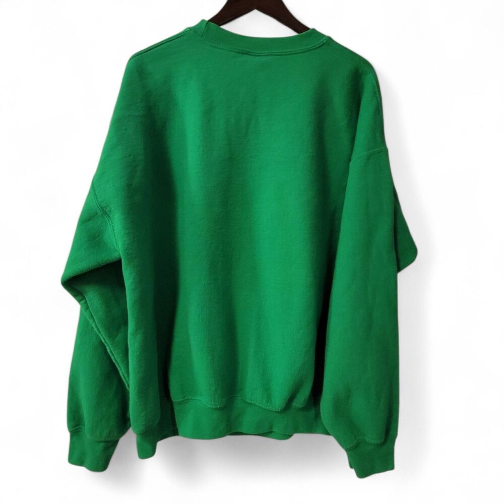 Ugly Christmas Sweater Green Sweatshirt Unisex Cheers Ho Ho Ho Work Party XL - Picture 2 of 4